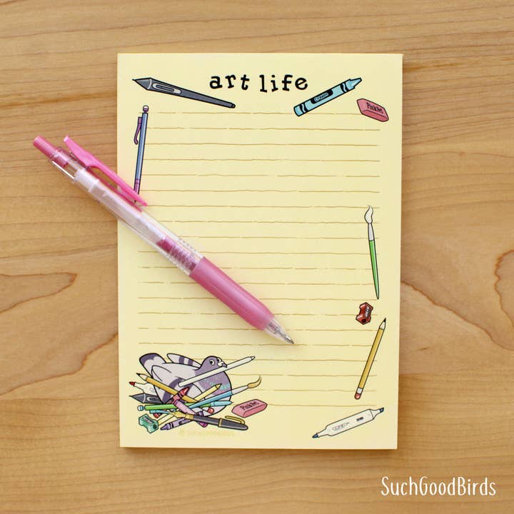 Such Good Birds - Wholesale Notepad - Pigeon Art Life 5"x7" Note Pad