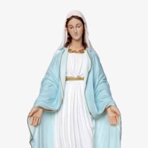 ArteSacraCaravaggio - Wholesale Decorative Figurine - Miraculous Madonna Statue 35 cm in resin made in Italy2