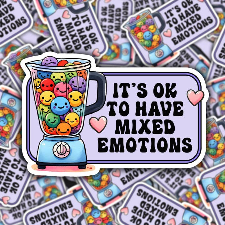 Het is OK om een vinylsticker met gemengde emoties te hebben voor wholesale door Bearded Crafter