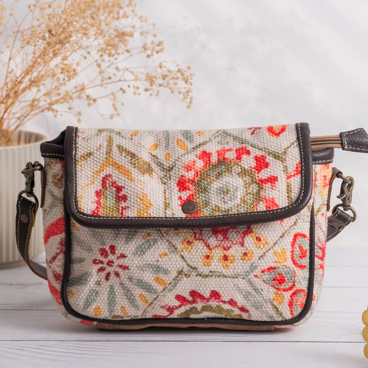 Lærred & læder Shadow Wrislet taske for engroshandel hos Hopofly Bags