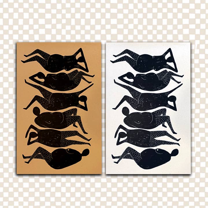 NAKED IN THE SUN Art Print for wholesale by RANI BAN CO