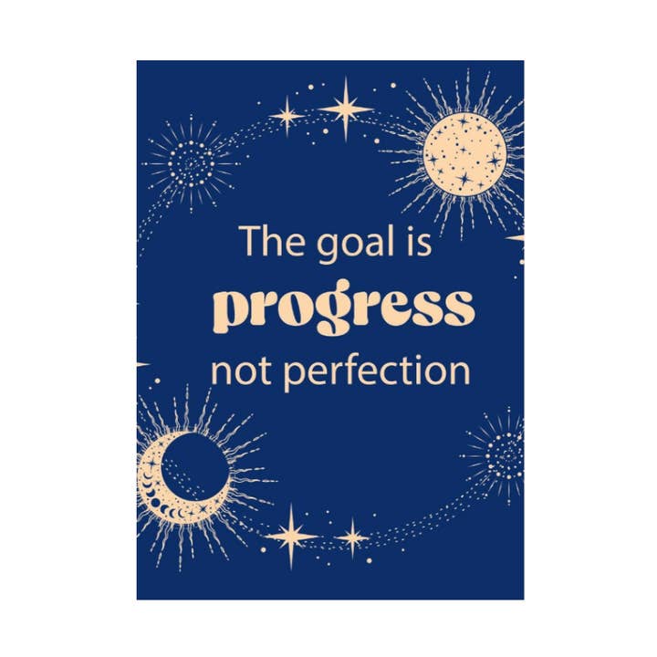 Kalan - Wholesale Magnet - The goal is progress, not perfection Fridge Magnet0