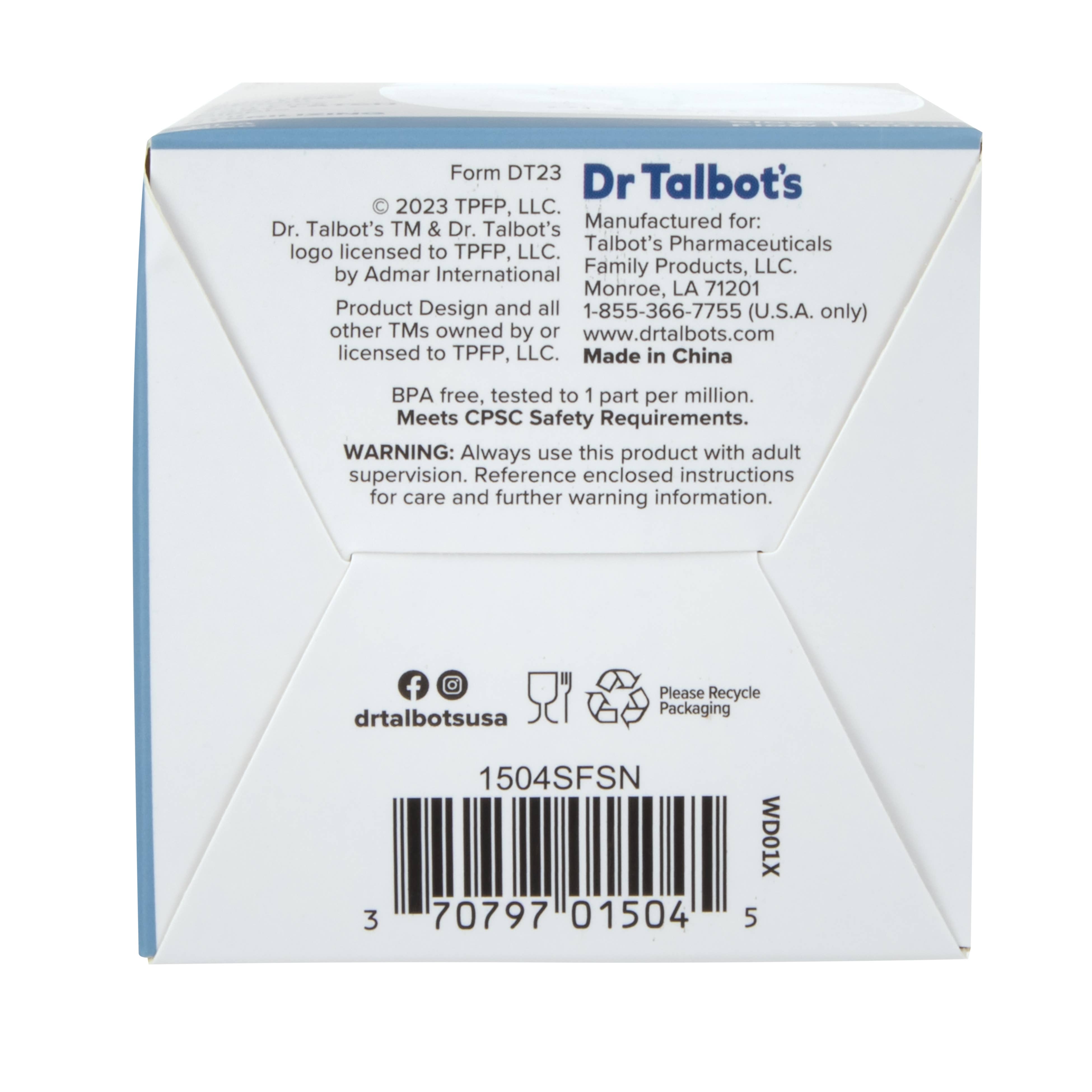 Dr. Talbot's - Wholesale Baby Bottle - Dr. Talbot's Anti-Colic Bottle 6 oz or 9 oz with White Screw17