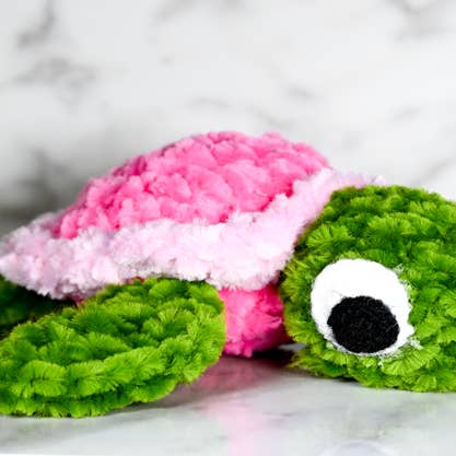 SS handcrafted Art – Engroshandel Plyslegetøj - Børn og baby – Håndstrikket chenille havskildpadde 9"1