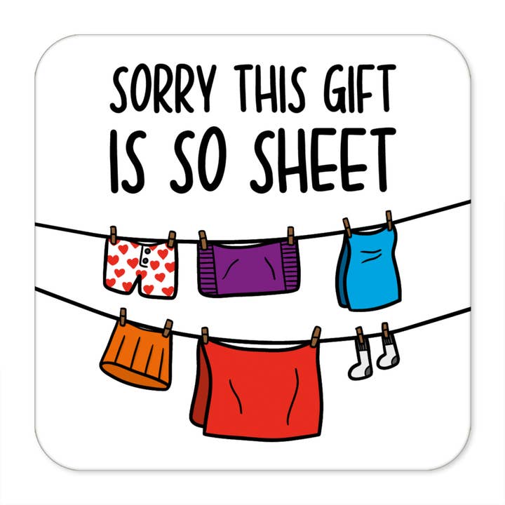 Linen 4 Year Anniversary Coaster for wholesale by TeePee Creations