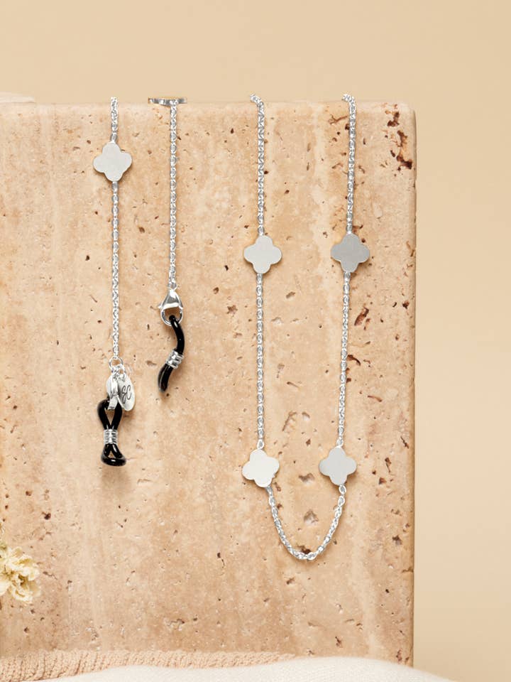 Ruby Silver | Cordino per occhiali per la vendita all'ingrosso da parte di Sunny Cords