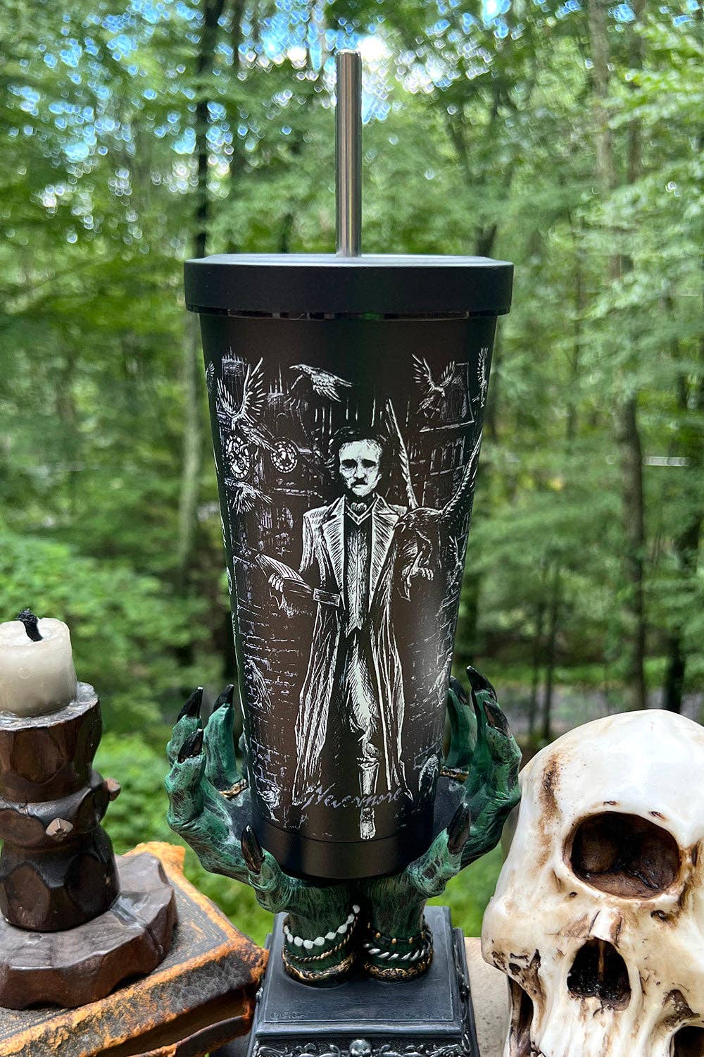 vampirefreaks - Vente Tasse à café - Gobelet à infusion froide Edgar Allan Poe avec paille9