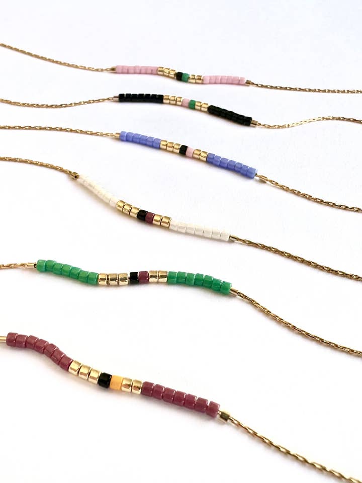 Minimalist Beaded Necklace - Tropical for wholesale by Ocean Breakup