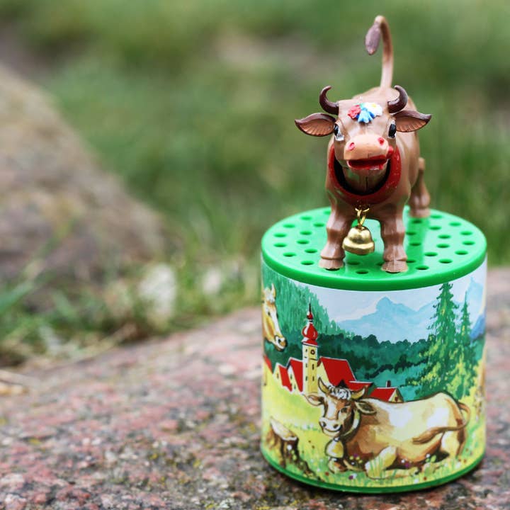 Tribal Trade GmbH - Vendita all'ingrosso Statuette decorative - Animal Sounds, cassa armonica a forma di mucca con attacco Moo can7