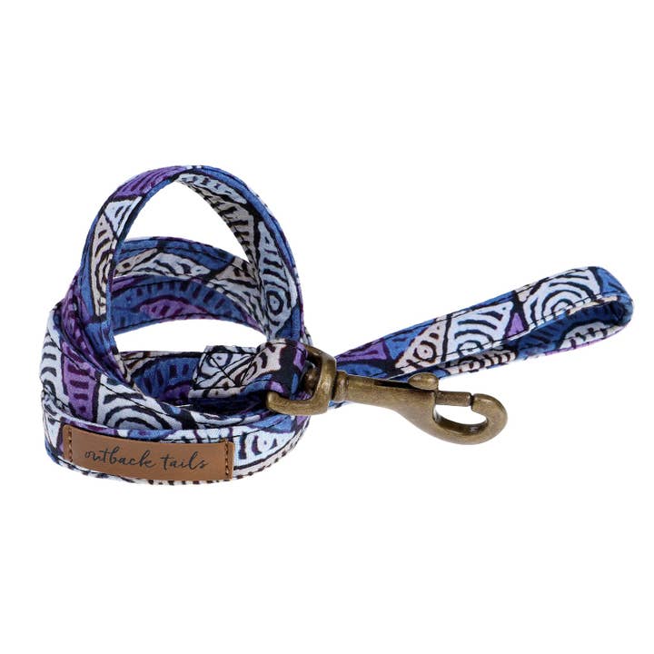 Vegan Canvas Dog Lead - Salt Lakes for wholesale by Outback Tails