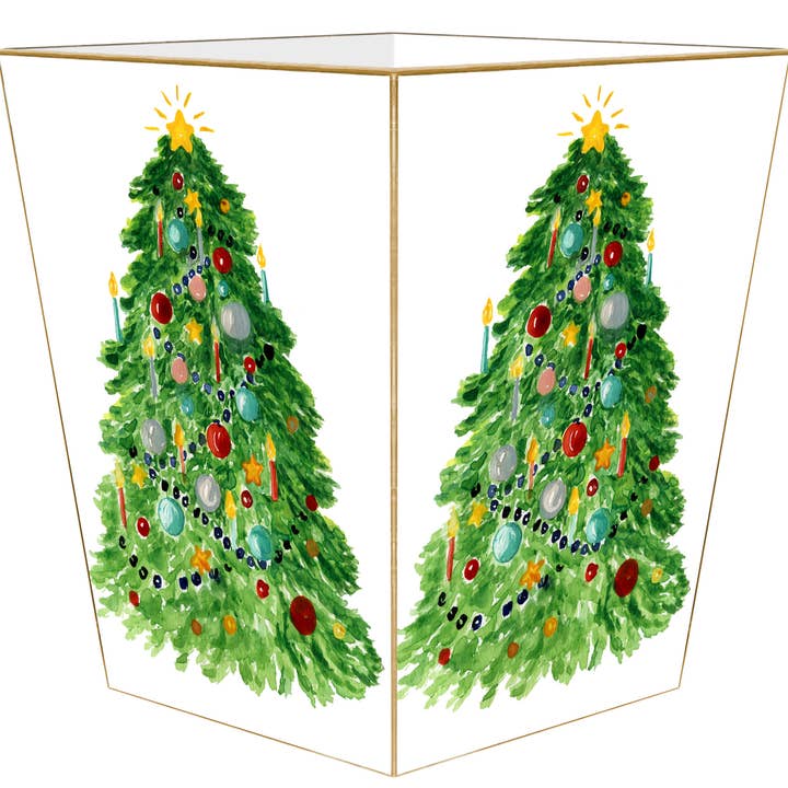 Marye-Kelley - Vendita all'ingrosso Cestino/bidone della spazzatura - WB9225- Cestino gettacarte a forma di albero di Natale con stelle1