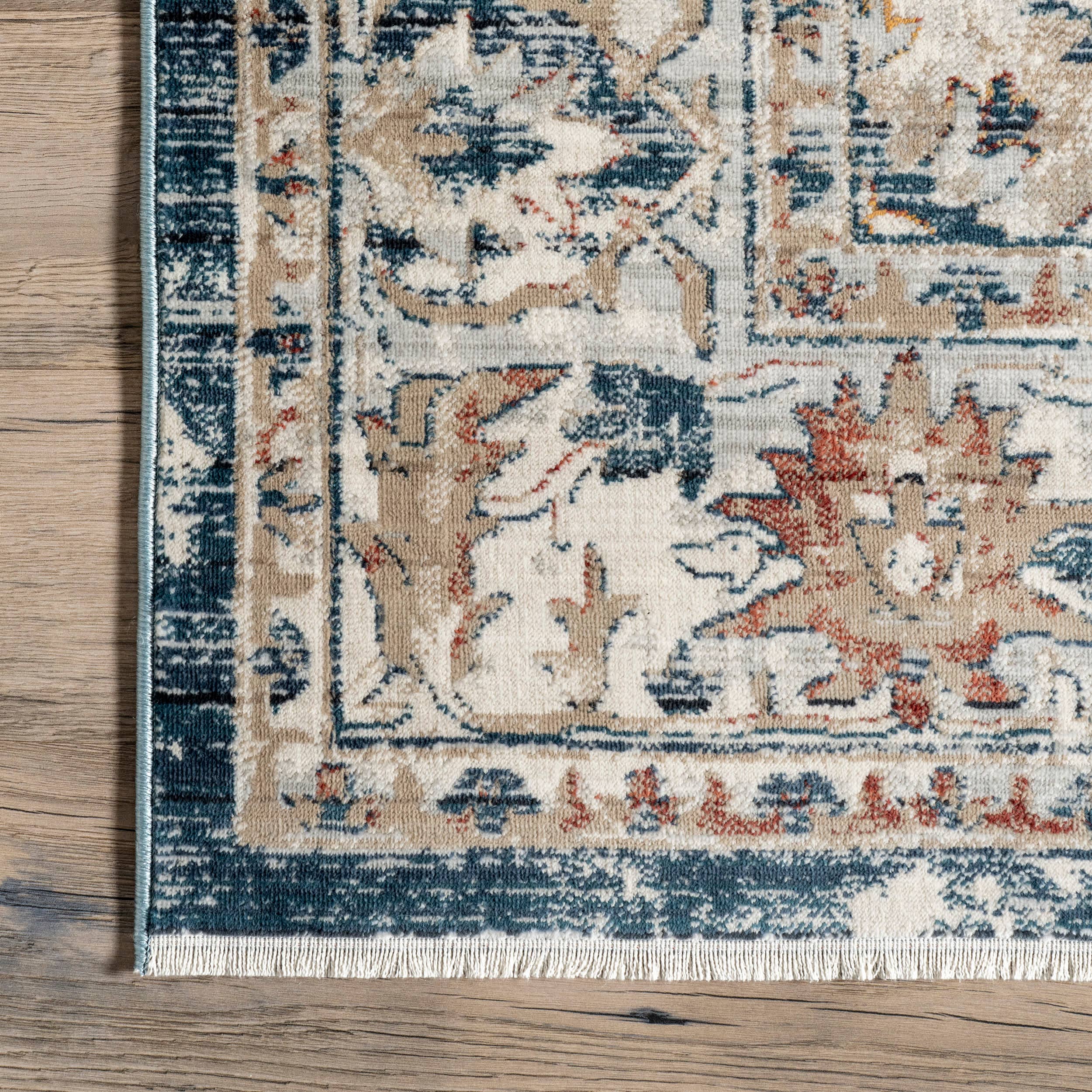 Grey Josephine Winged Cartouche Area Rug for wholesale on Faire3