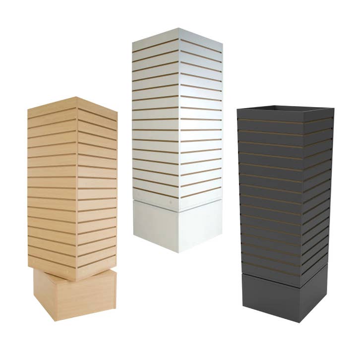 Rotating Retail Display - Cube Slatwall Merchandiser for wholesale by Econoco