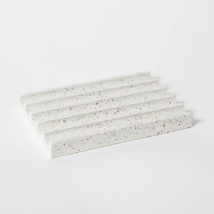Porte-savon | Terrazzo blanc pour la vente par pretti.cool