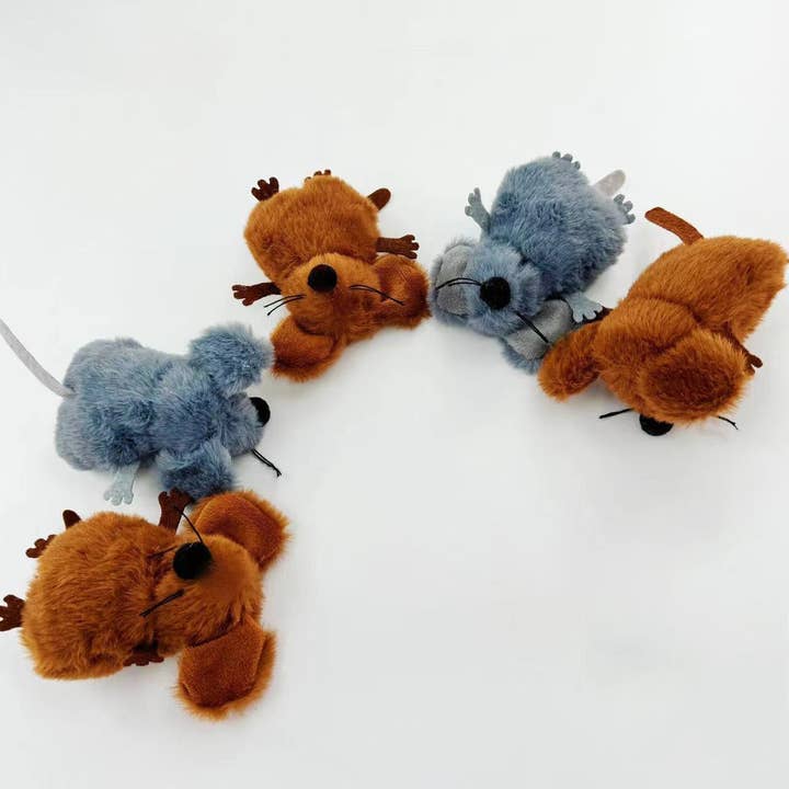 Moo - Plush Mouse Cat Toy for wholesale by Cheerhunting