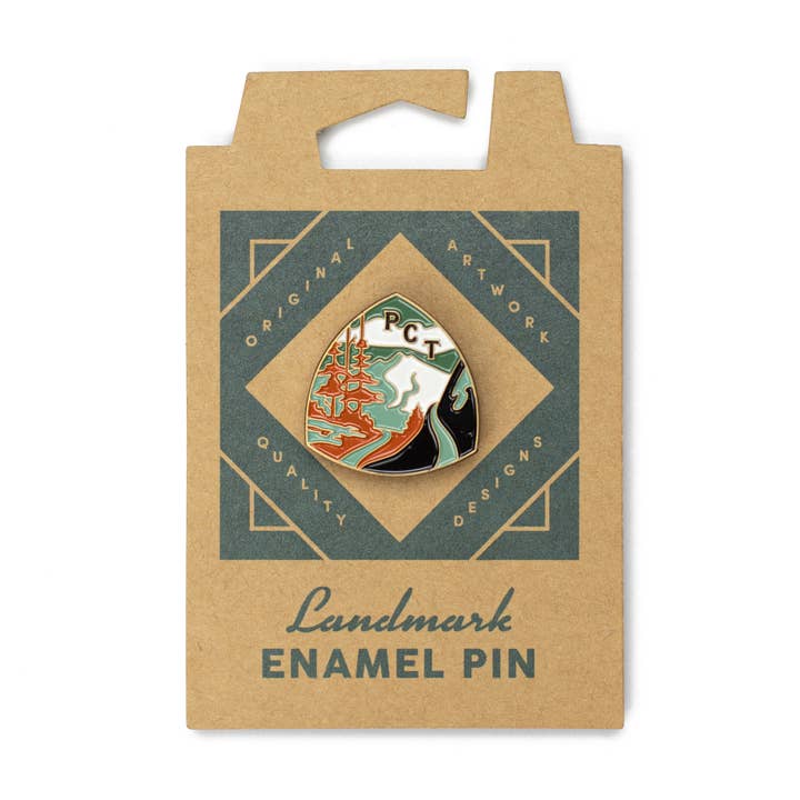 The Landmark Project - Wholesale Lapel Pin/Button - Pacific Crest Trail Enamel Pin