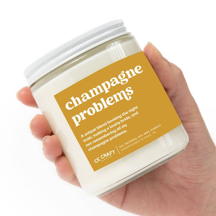 Champagne Problems Candle for wholesale by CE Craft Co