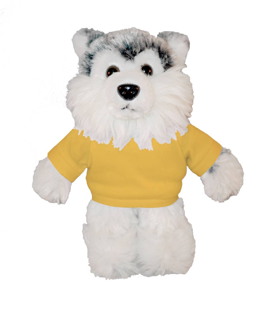 Plushland - Wholesale Stuffed/plush toy – Kids & baby - Plush Floppy Husky With Personalized Tee 12”15