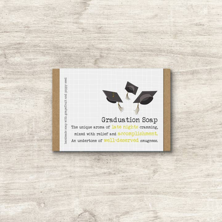 Graduation soap - Humorous Soap Gift - BACK ORDER ONLY for wholesale by Dandelion Stationery