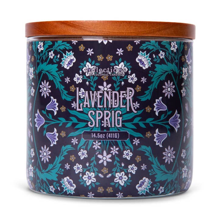 Lavendel kvist 411G Duftlys for engroshandel hos Colonial Candle DE