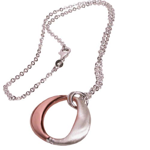 novi orbis srls - Wholesale Pendant/Charm Necklace - ANITA necklace with rose gold pendant