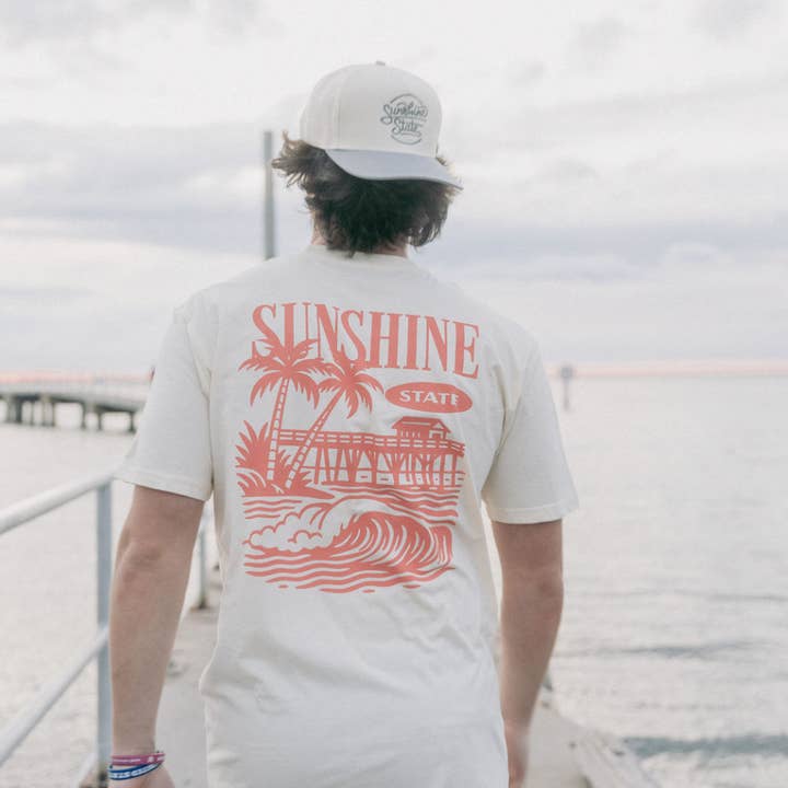 Sunshine State Pier tee for wholesale by Sunshine State Goods