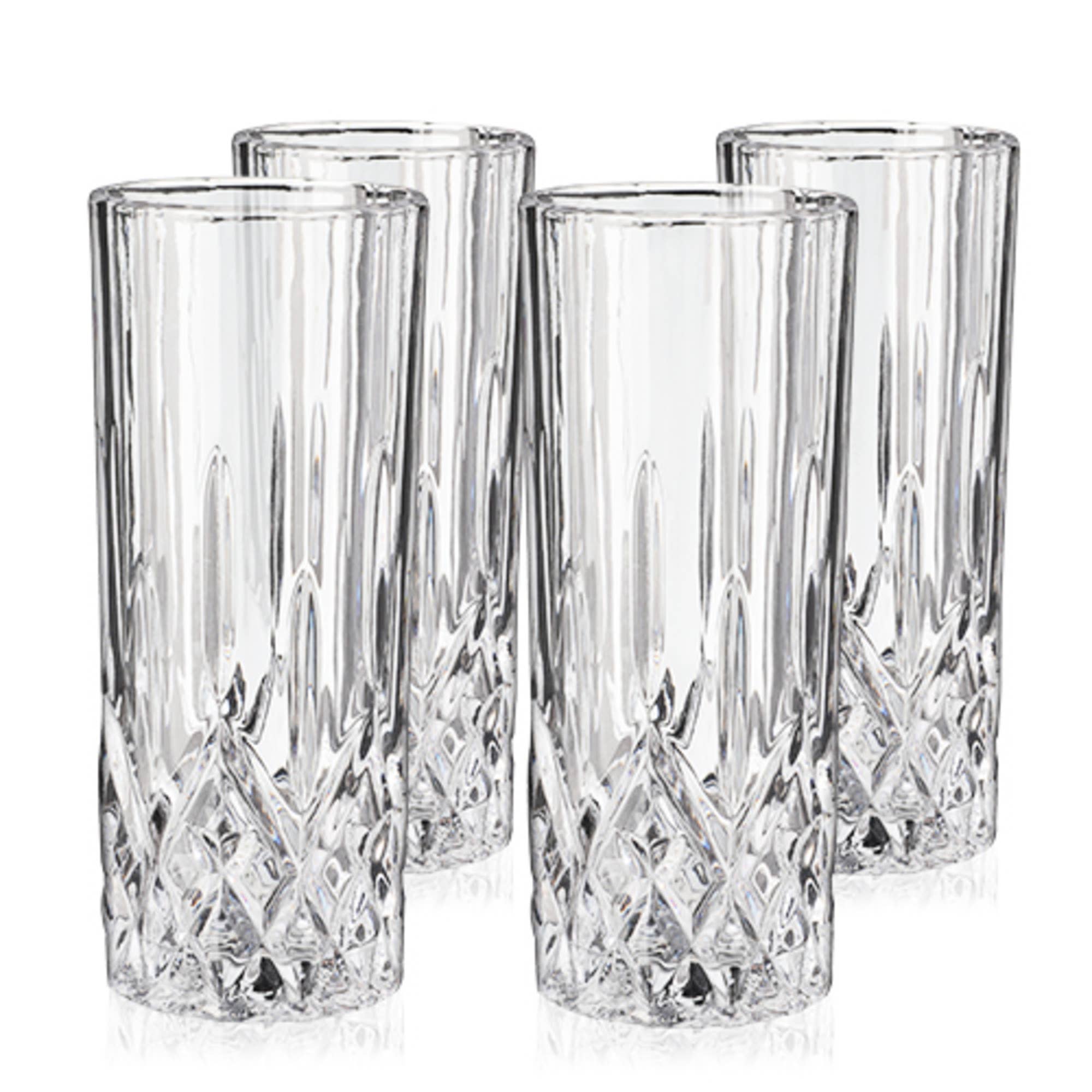 Viski - Vente Verres à cocktail/alcool - Ensemble de 4 verres highball en cristal de style vintage Admiral™2