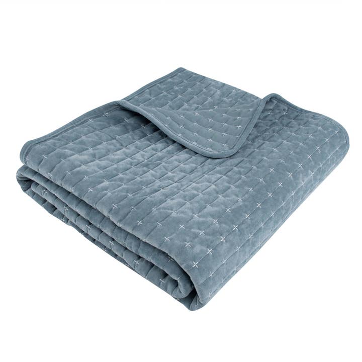 Levtex Home - Wholesale Throw Blanket - Velvet Stitch Quilted Throw7