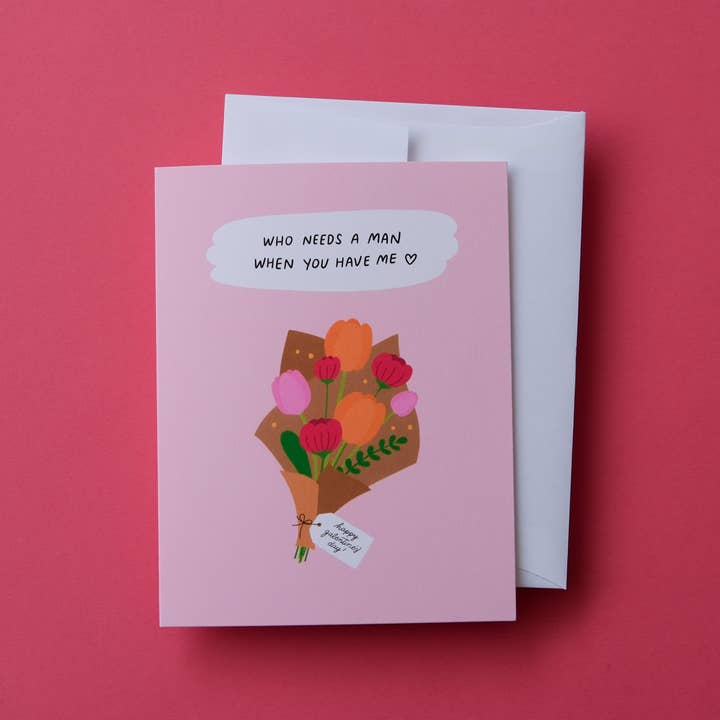Who Needs a Man Greeting Card for wholesale by JaneLi.Co