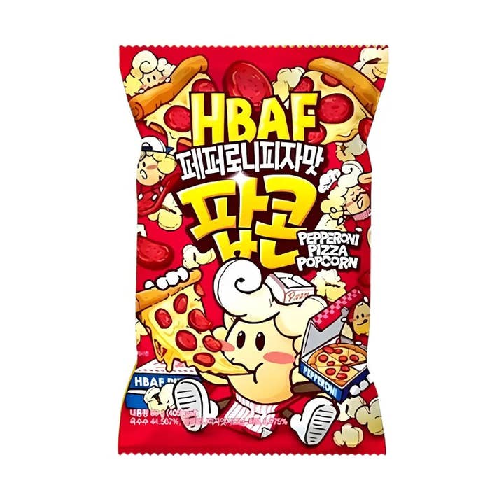 HBAF- Pepperoni Pizza Popcorn 80g (Korea) for wholesale by Global Bite Co
