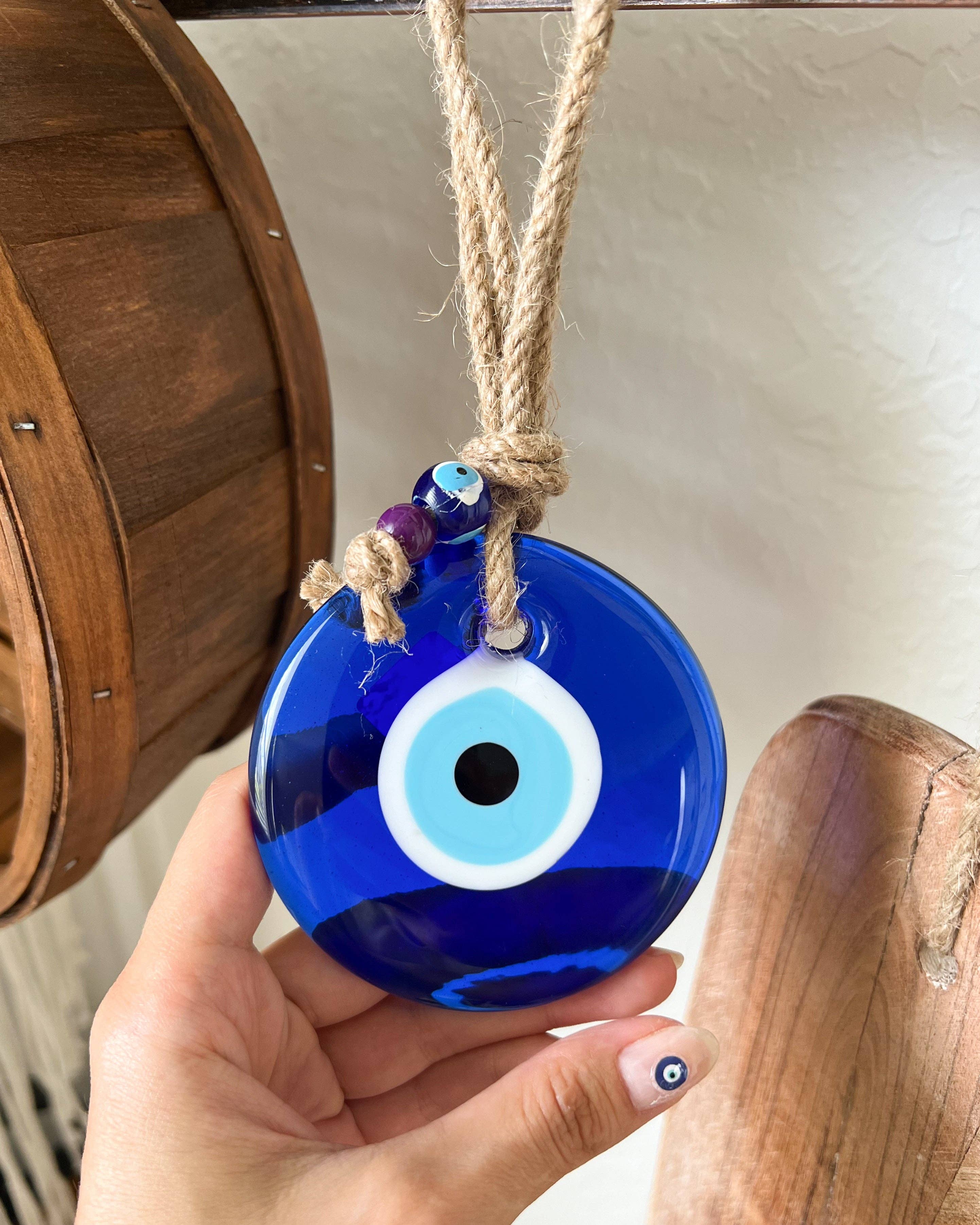 Umays Boho – Engroshandel 3D-vægkunst – Stor boheme vægophæng med onde øje tema1