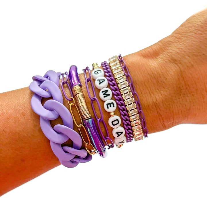 Savvy Bling – Conjunto de joias por atacado – Pulseiras & Colares Dia Roxo19