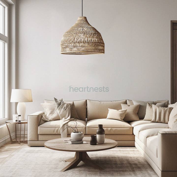 heartnests - Wholesale Chandelier/hanging light - Lombok Jute Pendant Light3