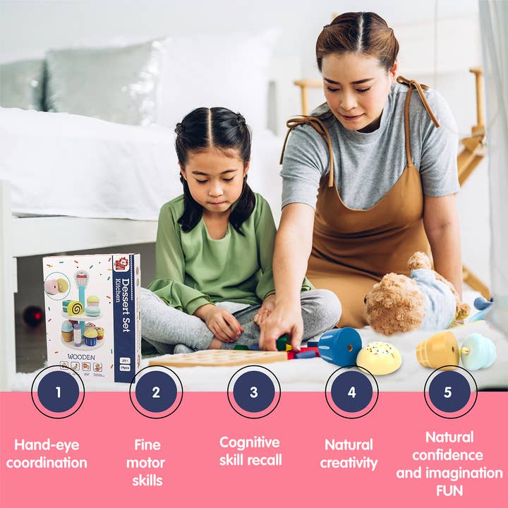 Leo & Friends - Wholesale Toy Set - Kids - Leo & Friends 19-Piece Wooden Kid’s Bakery Play Set5