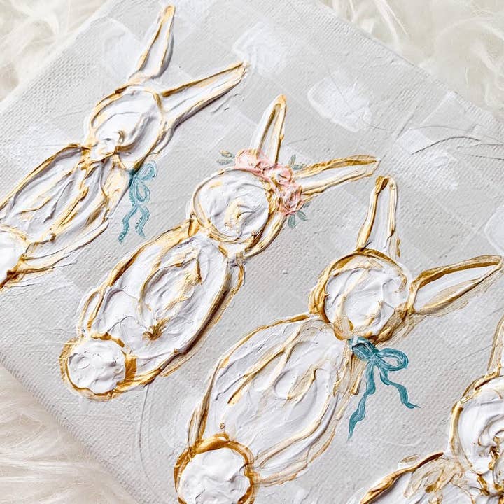 Bunnies 💕 Custom Painting (ends 2/13) for wholesale by Mackenzie Kissell Art