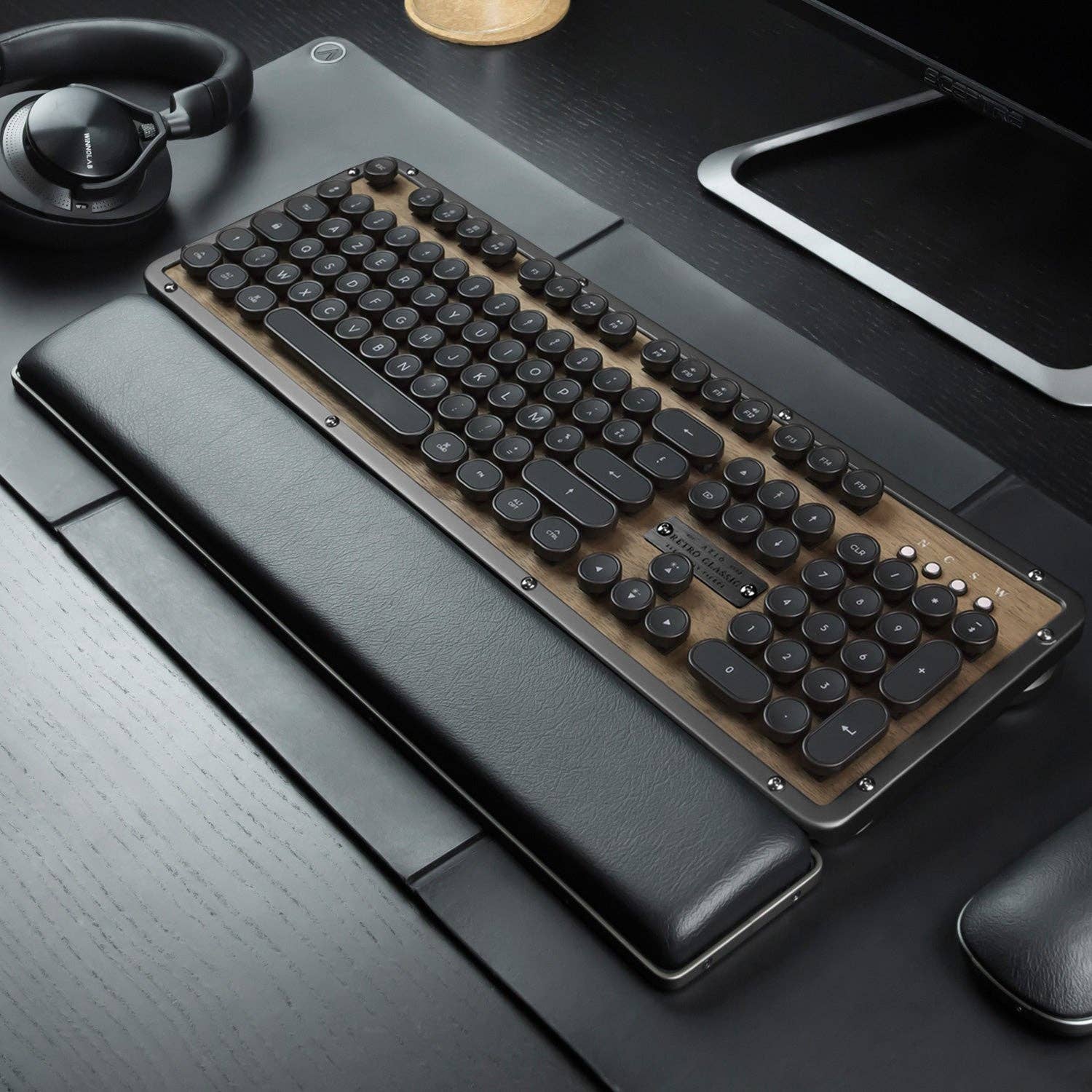 Azio - Vente Rehausseur de bureau - Repose-poignets rétro classique15