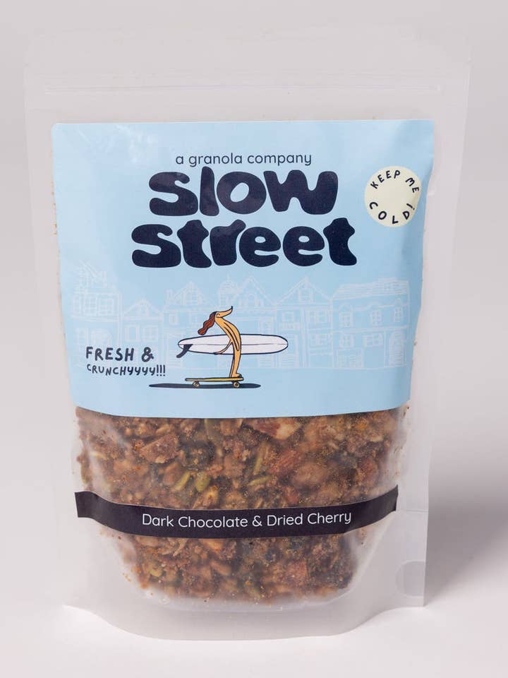 Dark Chocolate & Dried Cherry | 10oz Bags (10-Pack) for wholesale by Slow Street Granola