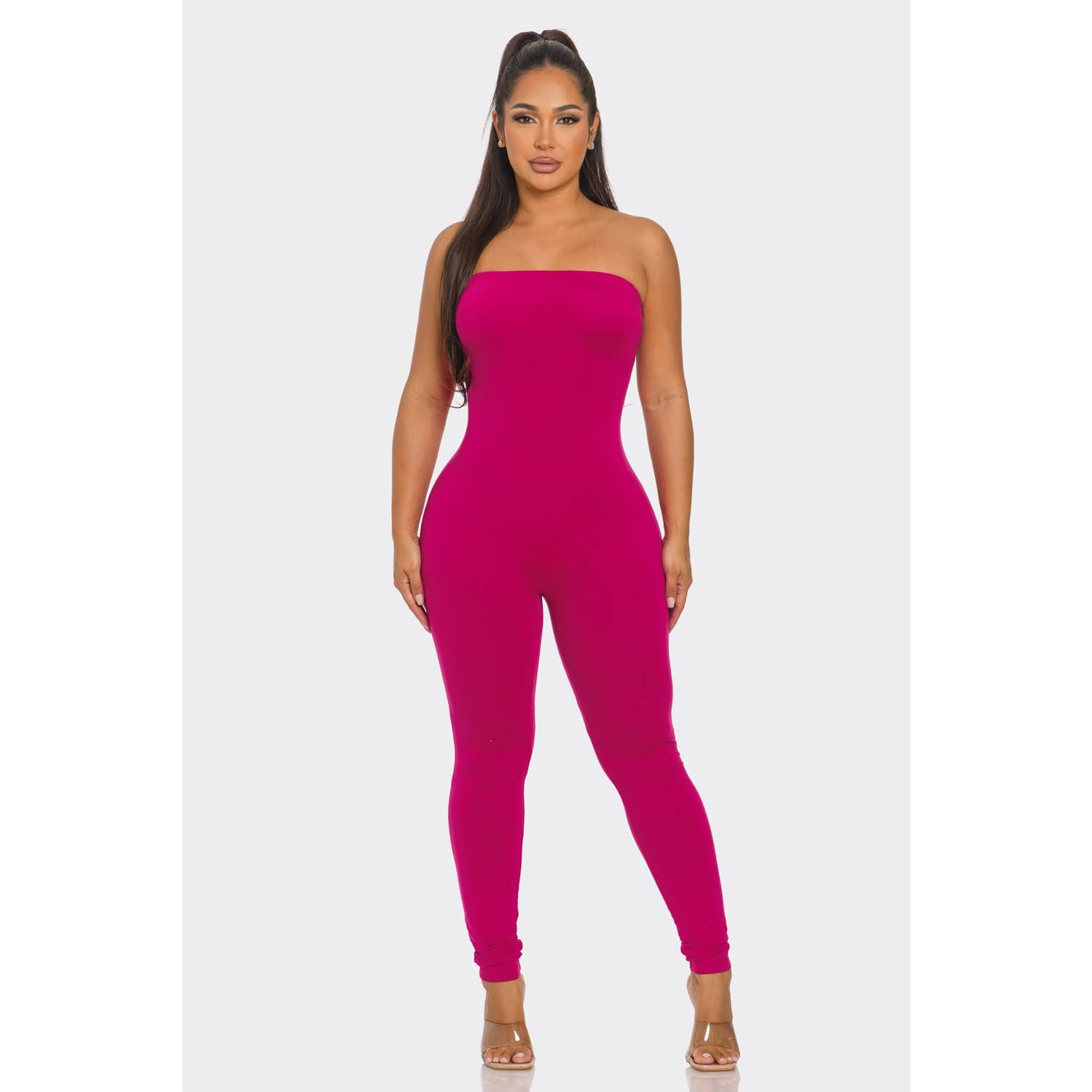 HiteJeans – wholesale Jumpsuit – Women's – Leggings bottoms with a Tube top Jumpsuit0