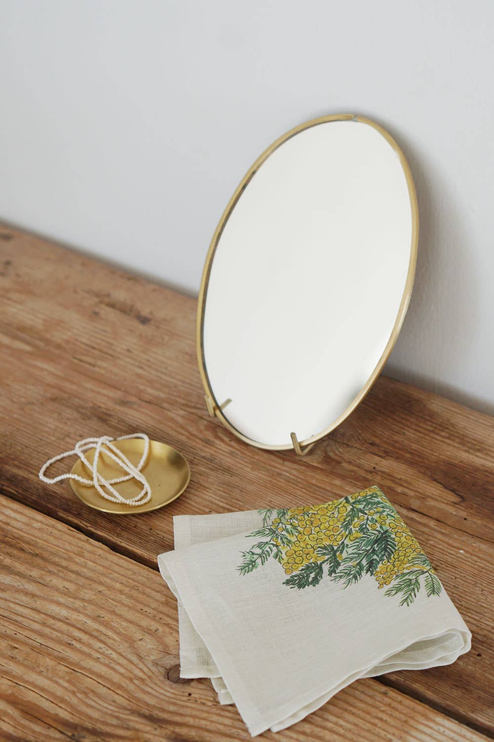 Fog Linen Work - Vente Mouchoir en tissu – femme - Hanky Isabelle B. N° 3 Mimosa1