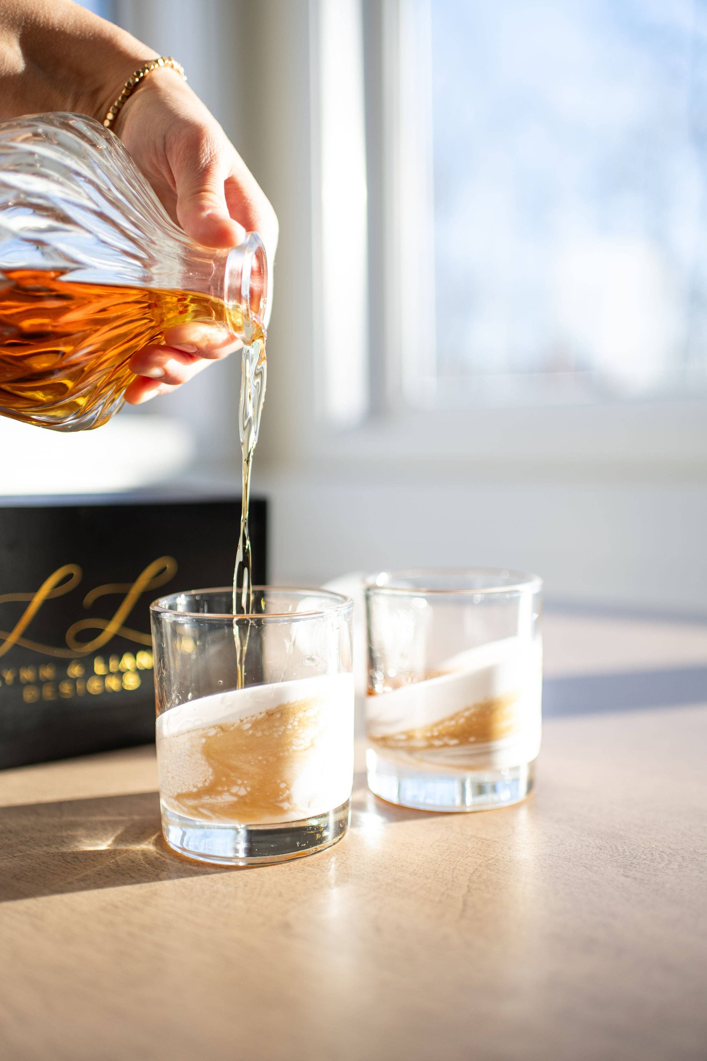 Lynn & Liana Designs - Wholesale Cocktail/Liquor Glass - NEW!!! Resin Coated Old Fashioned Whisky Glasses -NO TARIFFS0