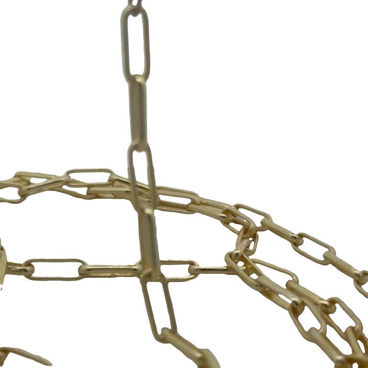 Purity Beads - Wholesale Craft supplies - Thin Paperclip Cable Link Chain | 1 Foot long | Wire, 5X13mm | Elongated Link Chain | Available in two Colors - Gold Finish & Silver Plated.