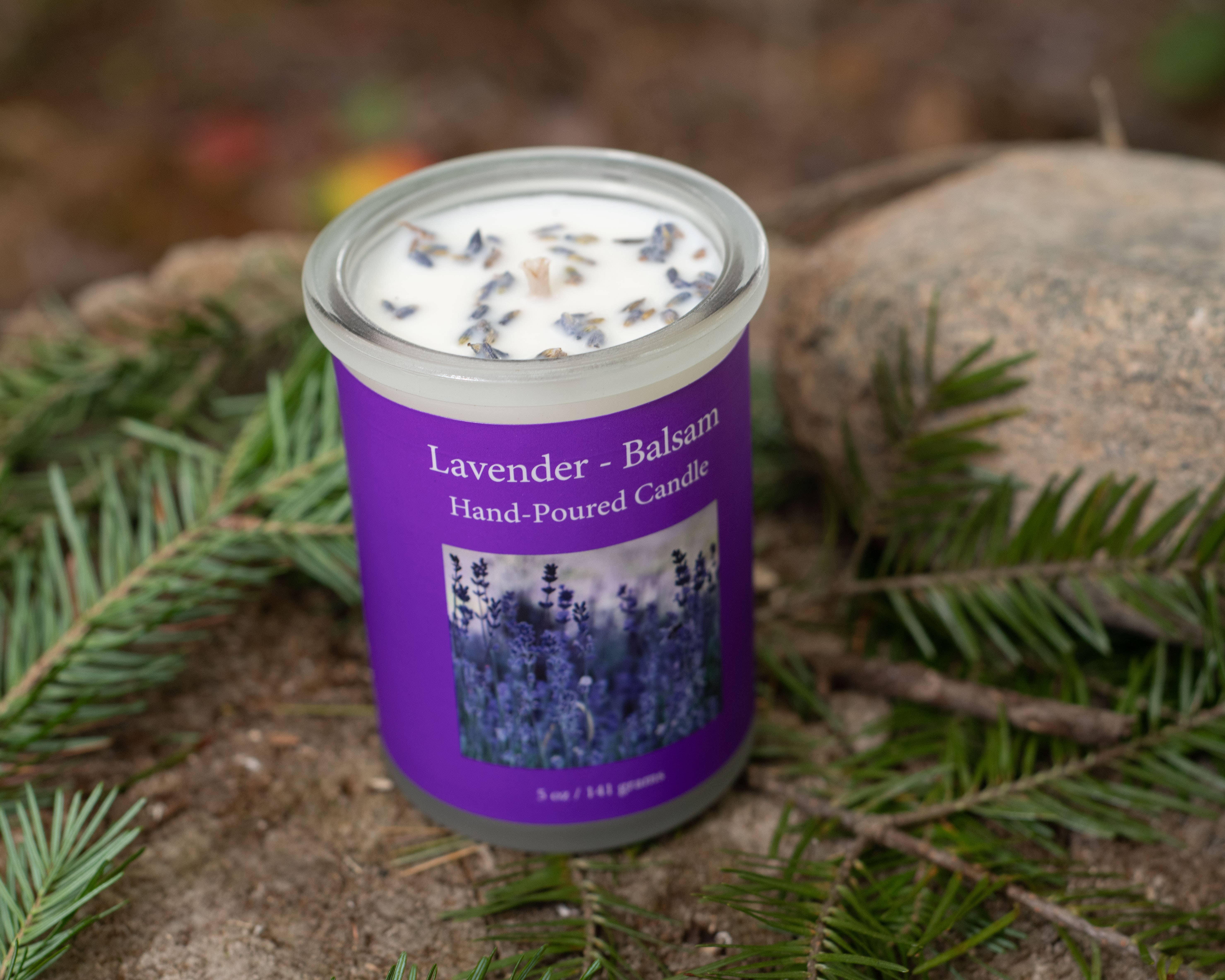 Adirondack Fragrance  Flavor Farm – wholesale Jar/filled candle – Lavender Balsam Hand-Poured Soy Wax Candle 4.5oz|10oz|20oz1