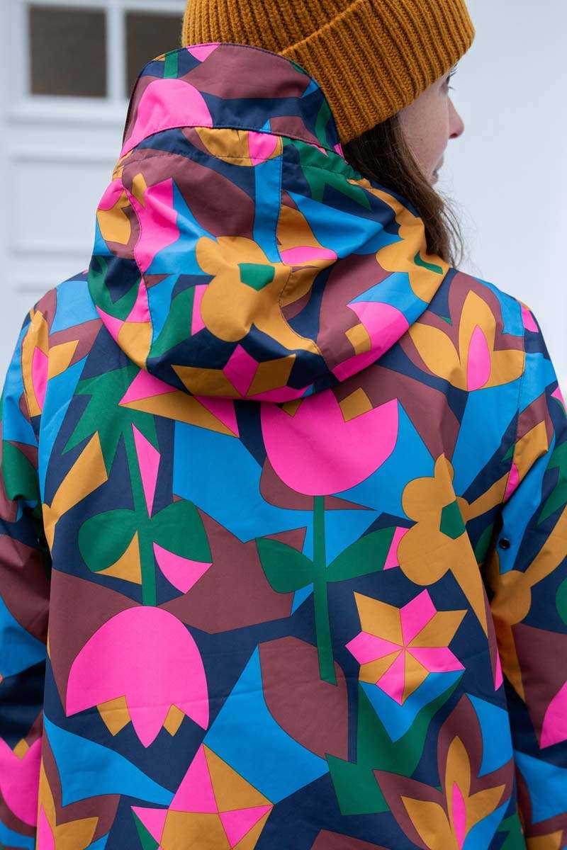 Danefae København - Wholesale Raincoat - Women's - Danedith Rain Coat Dk Navy GEOFLEUR2