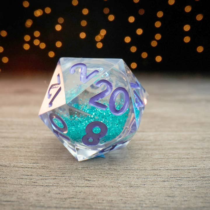 FanRoll by Metallic Dice Games - Wholesale Dice - Gen 2 Liquid Core Elixir Dice: 20 Sided Die