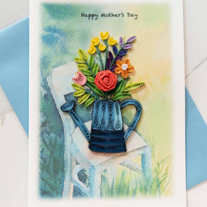 UViet Store - Wholesale Moederdagkaartje - Moederdag gieter boeket1