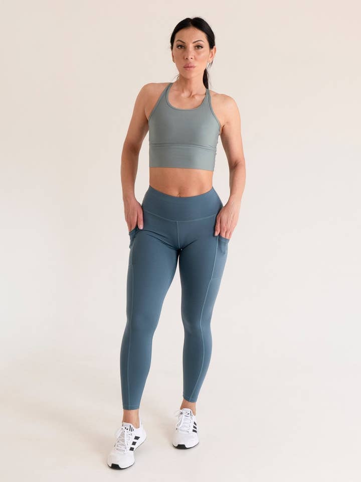 Pro-Fit Basic High Waist Tummy Control Butt Lifting Legging for wholesale by Profit Outfits