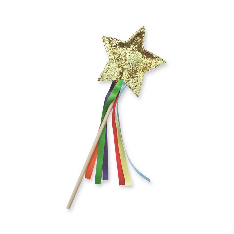 Rainbow Glitter Magic Wand for wholesale by A is for Alice Costumes