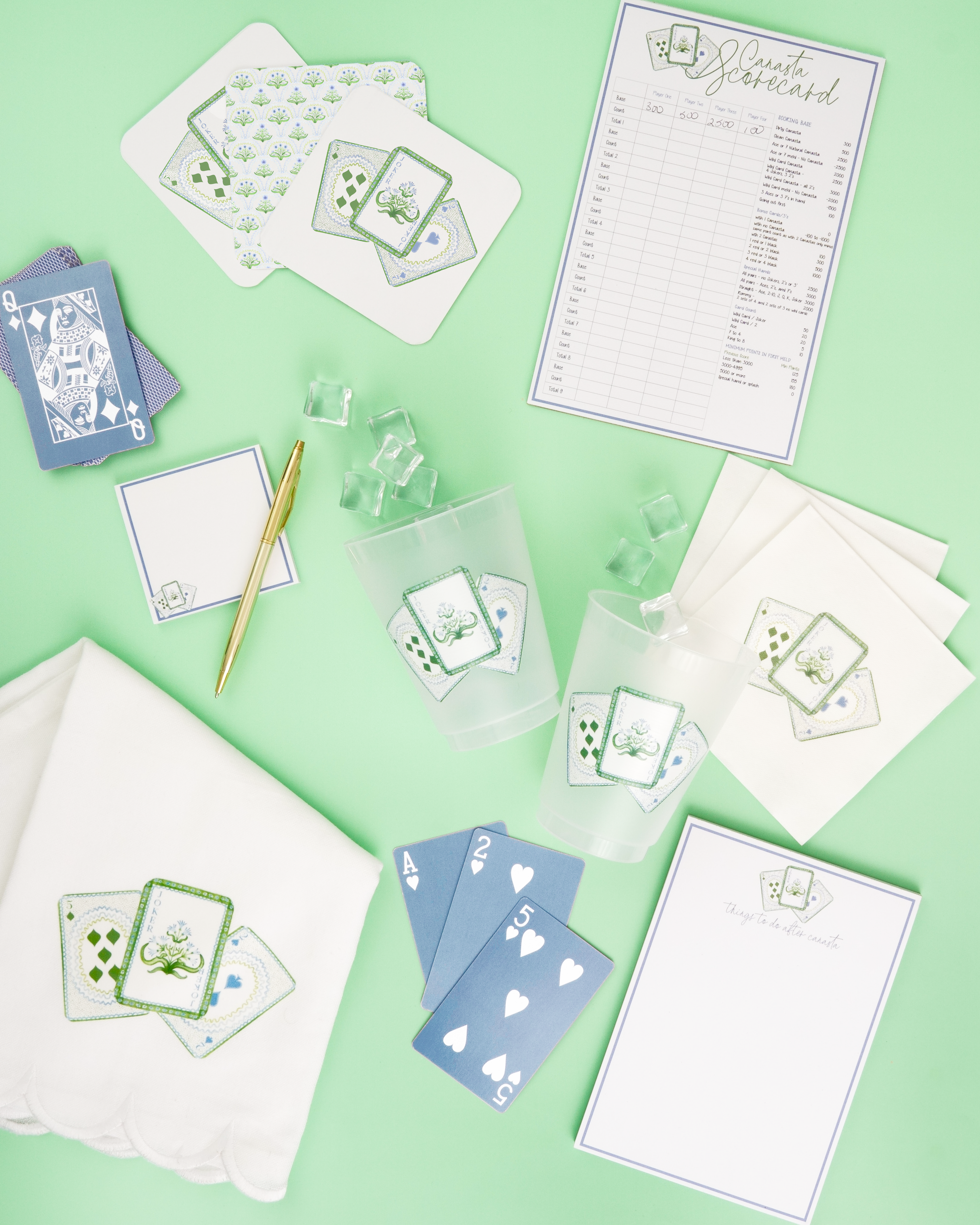 Busy Bee Gift - Wholesale Disposable Coasters - Canasta Playing Card Coasters - Thick Paper1