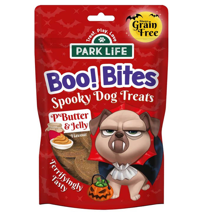 PARK LiFE - Wholesale Pet Treats - Dog - Boo! Bites P'Butter & Jelly 100g case pk 101