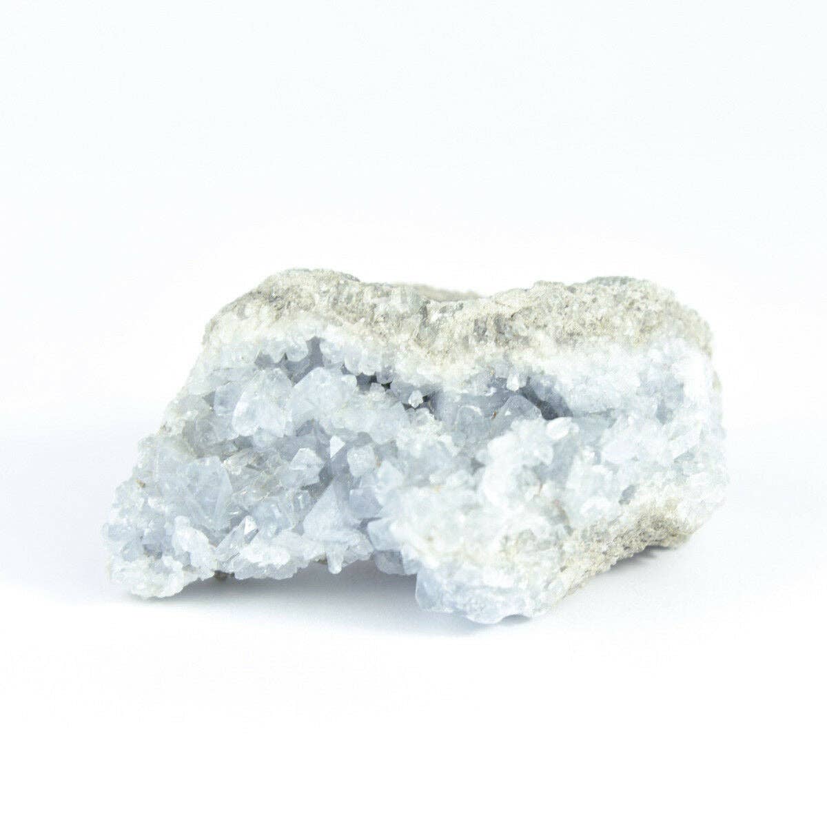 Tree of Life Gems - Wholesale Spiritual Stone/Crystal - Madagascar Celestite Crystal druzy cluster sky Blue Geode Mineral 7.6oz2